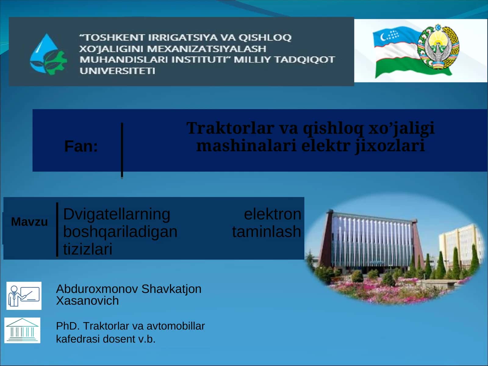 Benzinda ishlaydigan dvagellaning injektorli ta’minlash tizimi elementlari
