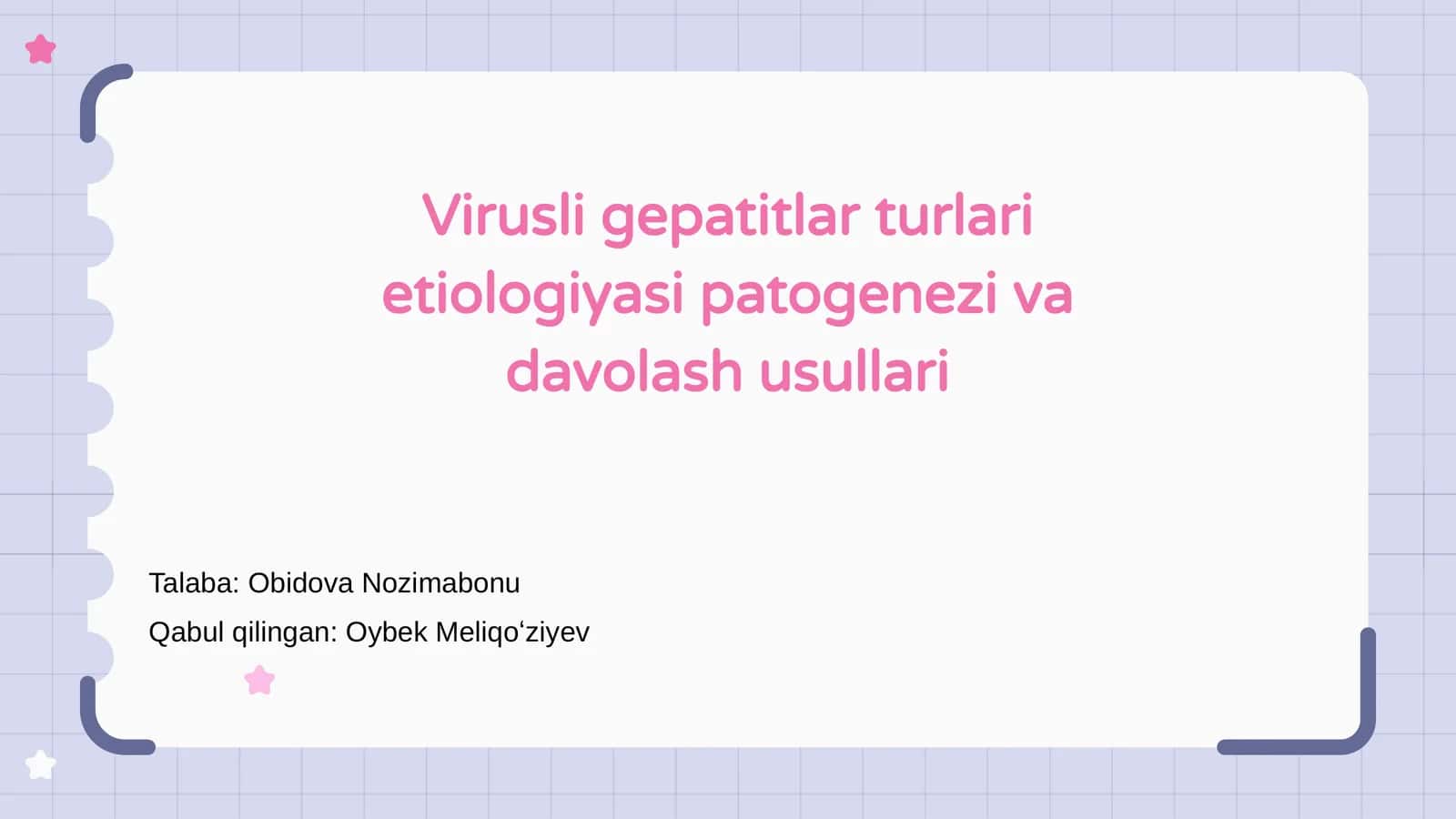 Virusli gepatitlar turlari etiologiyasi patogenezi va davolash usullari