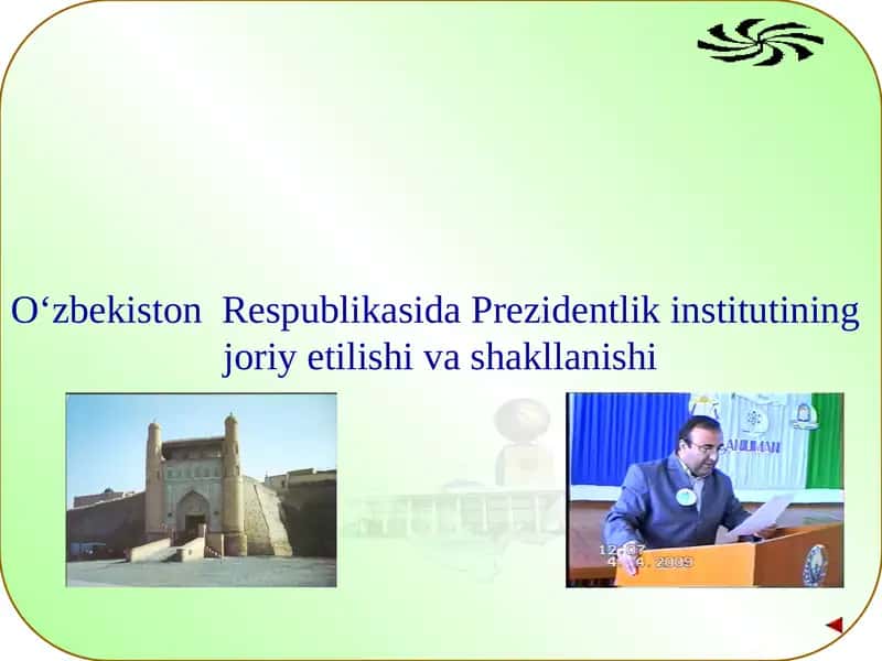 O‘zbekiston Respublikasida Prezidentlik instituti