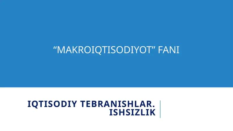 MAKROIQTISODIYOT