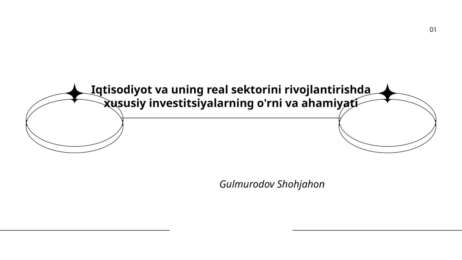 Iqtisodiyot va uning real sektorini rivojlantirishda xususiy investitsiyalarning o'rni va ahamiyati