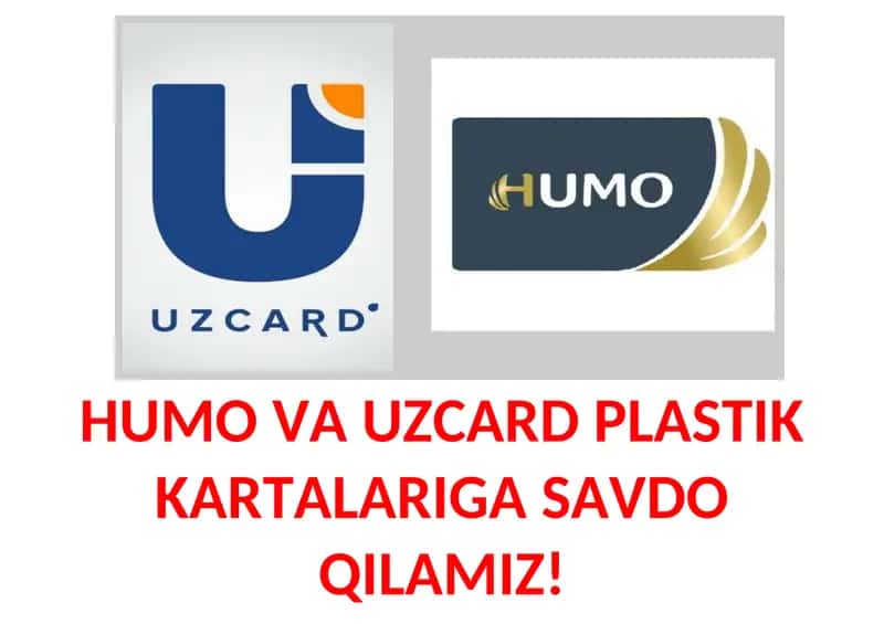 HUMO VA UZCARD PLASTIK KARTALARIGA SAVDO QILAMIZ!