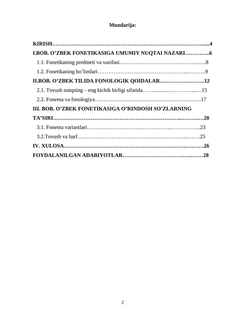 Oʻzbek tilshunosligida fonema hamda tovush