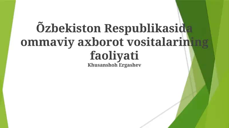 Mustaqil Ommaviy Axborot Vositalari