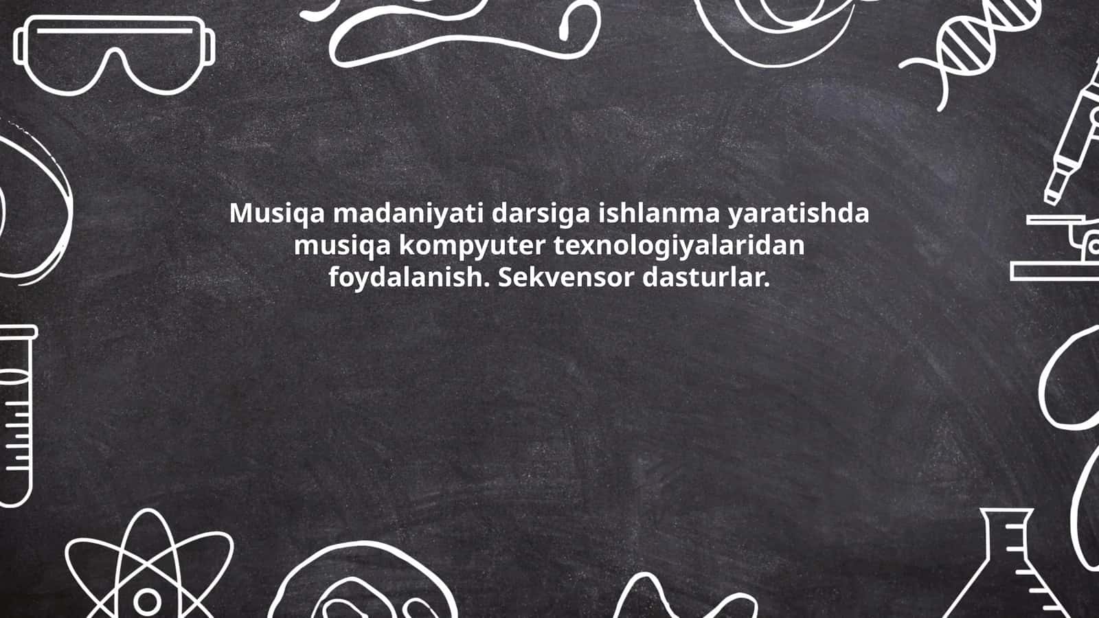 Musiqa madaniyati darsiga ishlanma yaratishda musiqa kompyuter texnologiyalaridan foydalanish. Sekvensor dasturlar