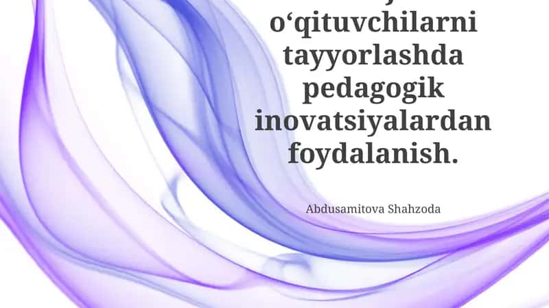 Innovatsion pedagogik yondashuvlar