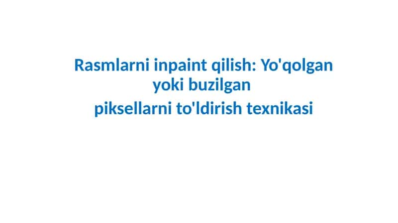 ImageInpainting