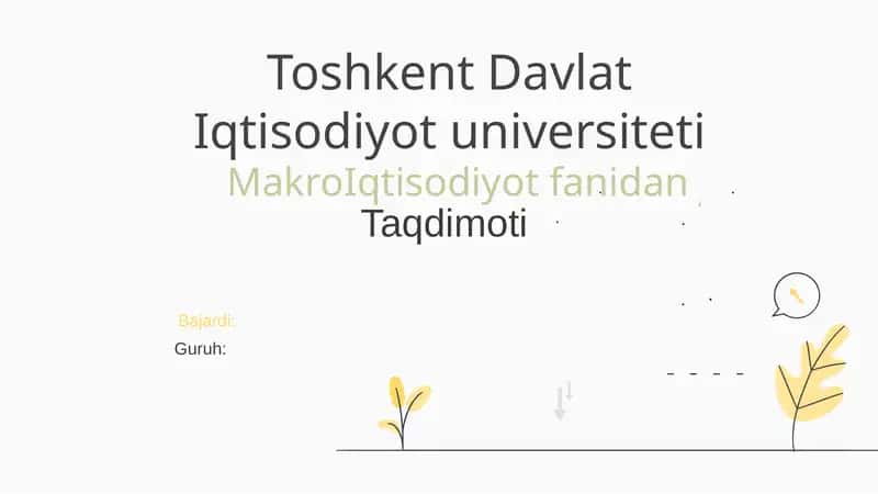 Shvetsariya davlatining makroiqtisodiy ko'rsatkichlari