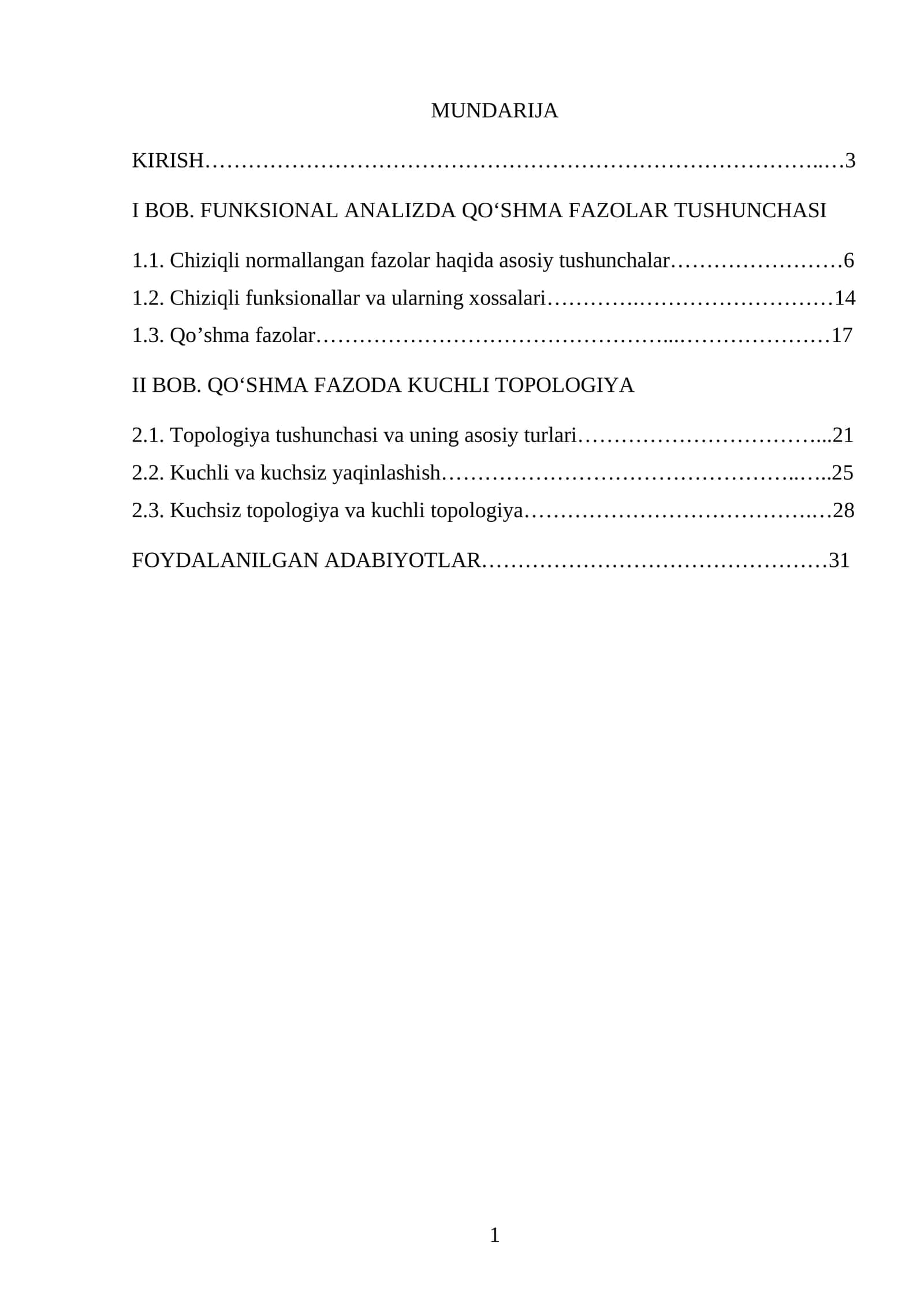 Qoʻshma fazoda kuchli topologiya