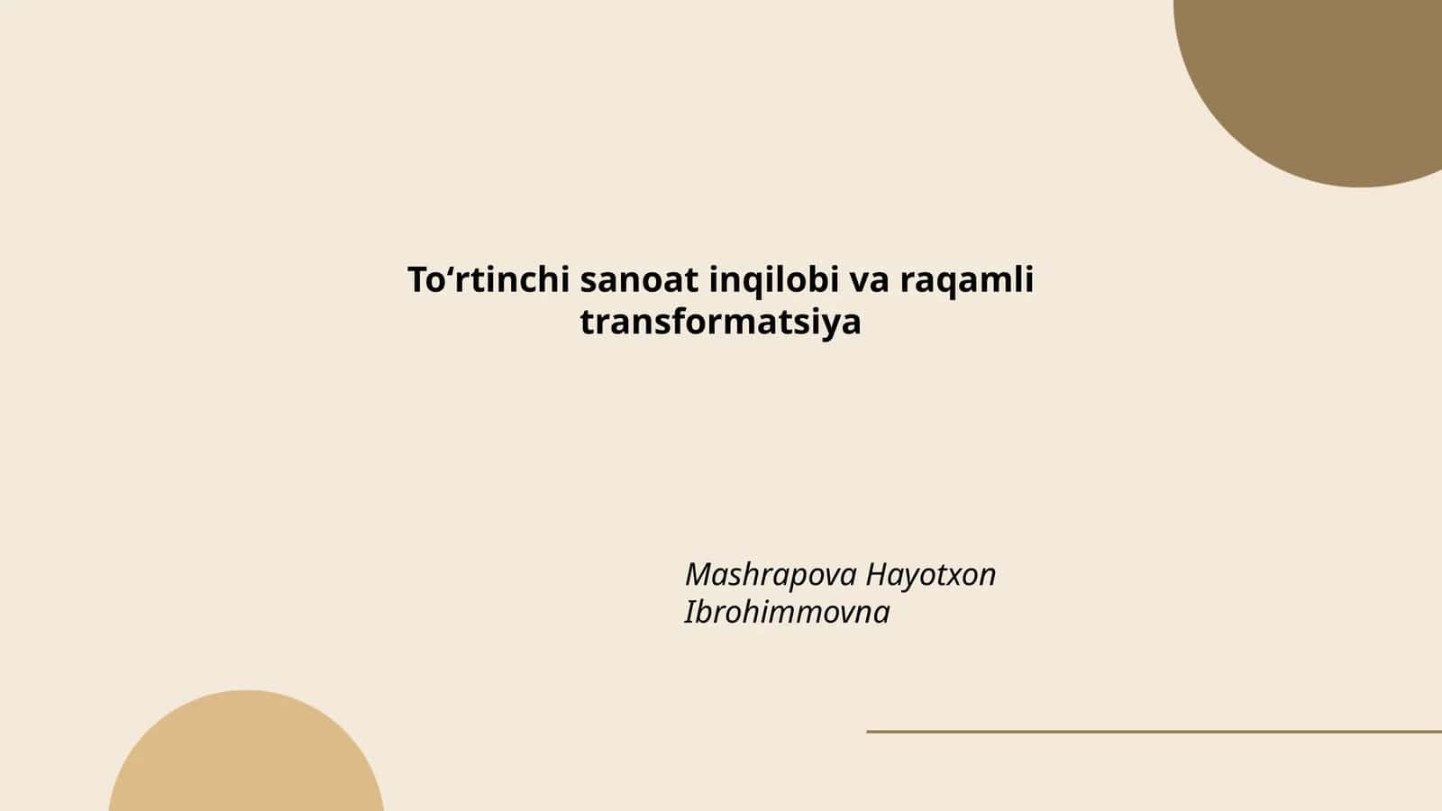 Aqlli ishlab chiqarish tizimlari (smart manufacturing systems)