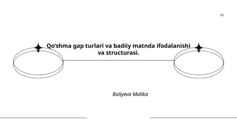 Qo’shma gap turlari va badiiy matnda ifodalanishi va structurasi