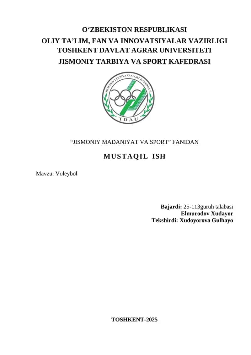 Voleybol.