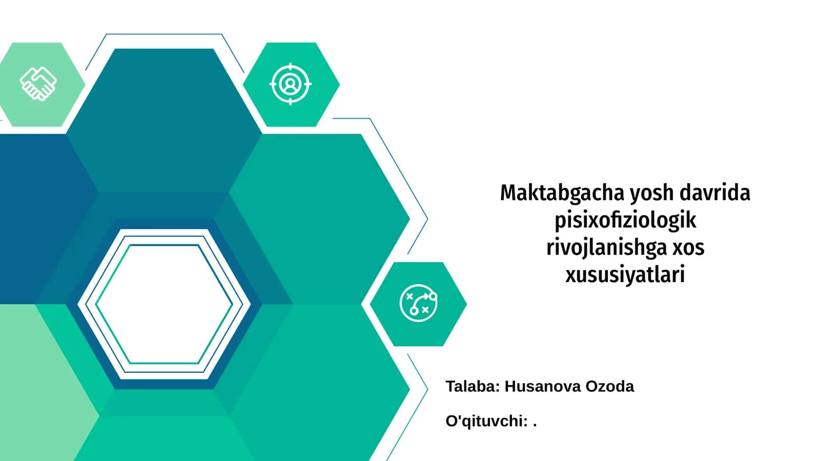 Maktabgacha yosh davrida pisixofiziologik rivojlanishga xos xususiyatlari