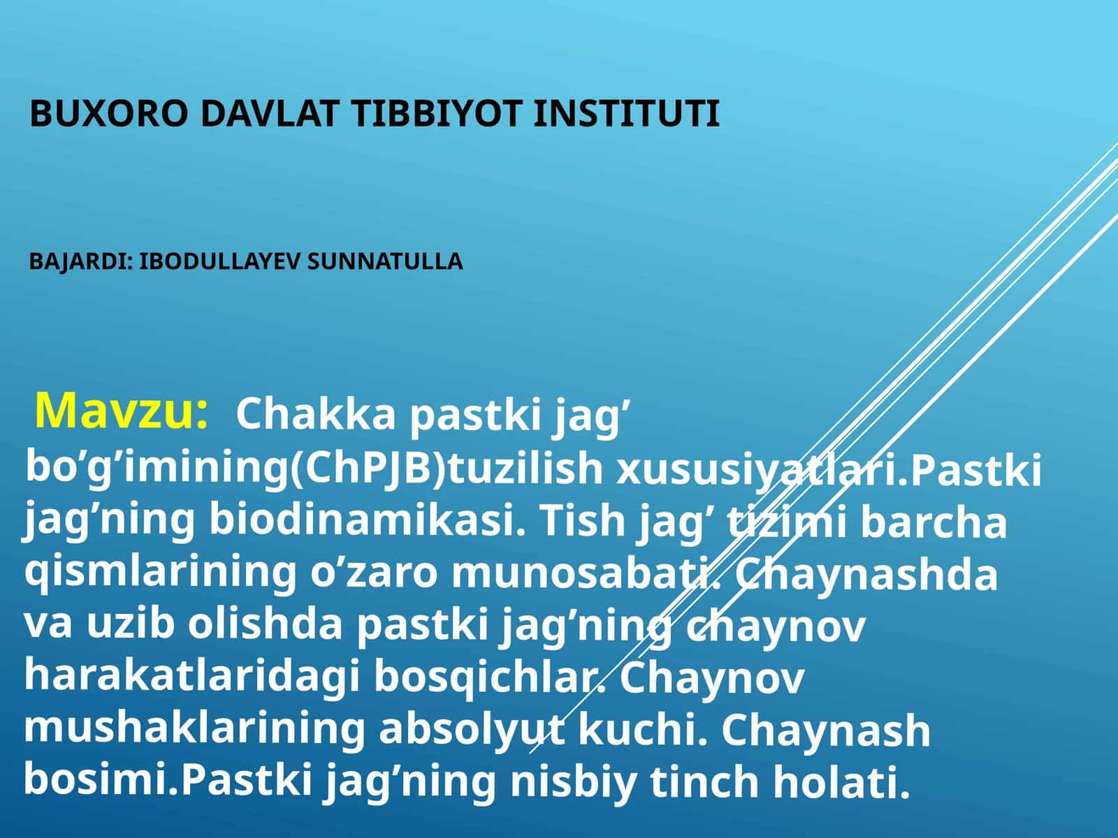 Chakkapastkijag’bo’g’imining(ChPJB)tuzilishxususiyatlari