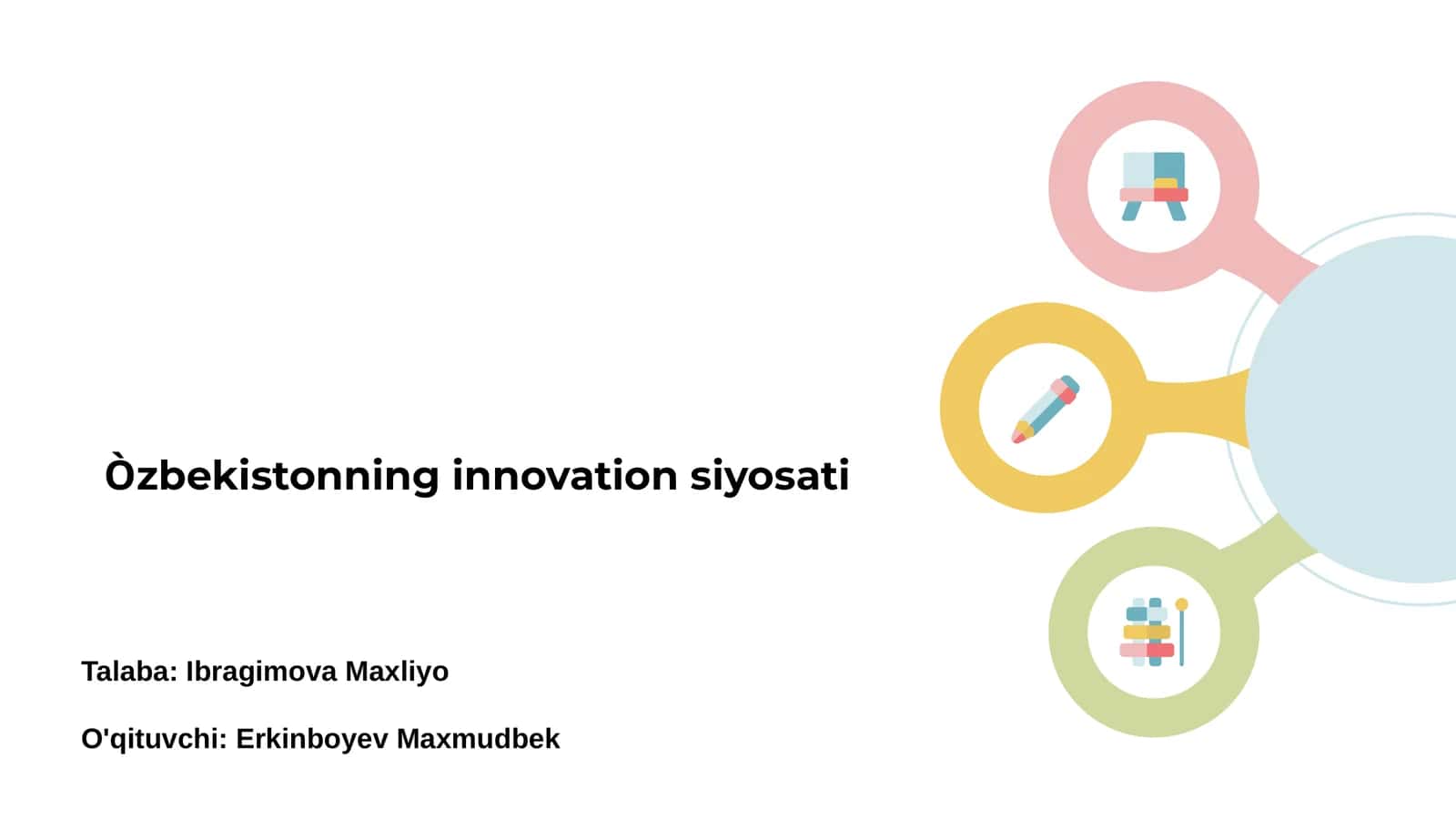 O'zbekistonning innovatsiya strategiyasi