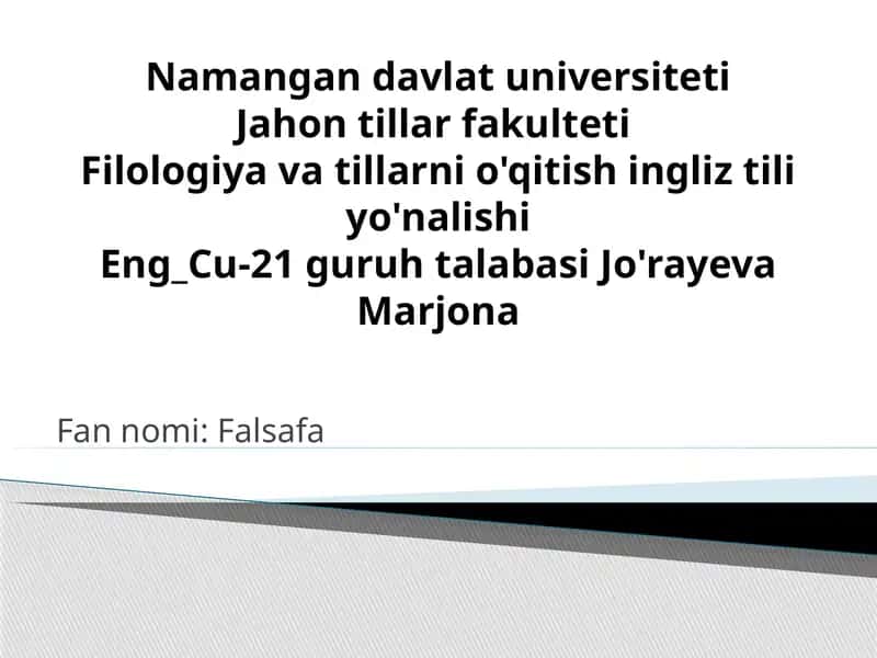 "Dunyo tasviri" tushunchasi