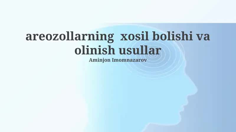 Aerosol zarrachalarining oʻlchami va taqsimoti
