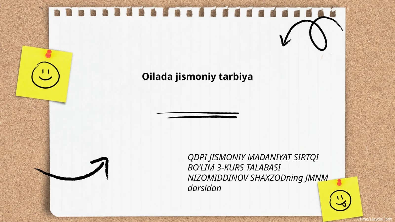 Jismoniy tarbiya va sog‘lom turmush tarzi