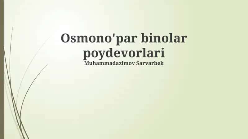 Osmotik Ikki Komponentli Energiya Generatori