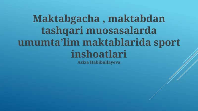 Maktabgacha ta'lim: Huquqiy asoslar va moliyalashtirish