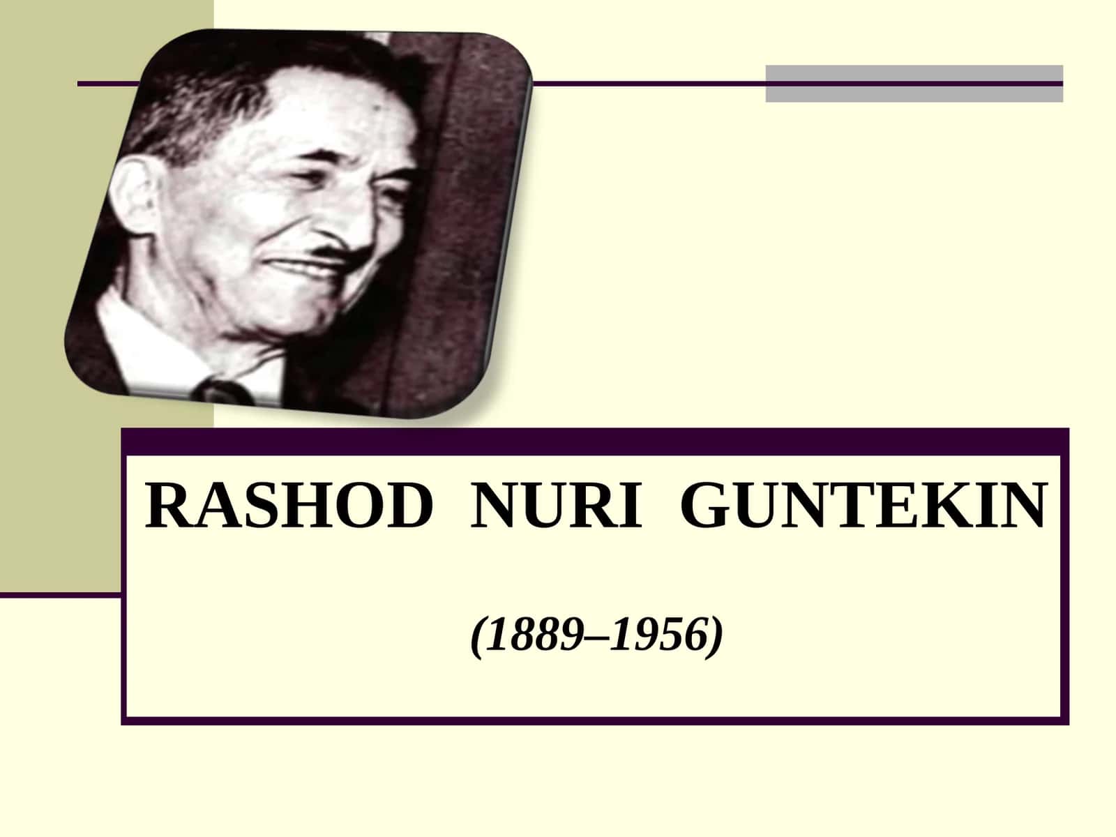 Rashod Nuri Guntekin