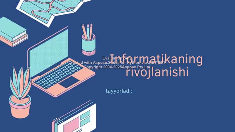 Informatikaning rivojlanishi