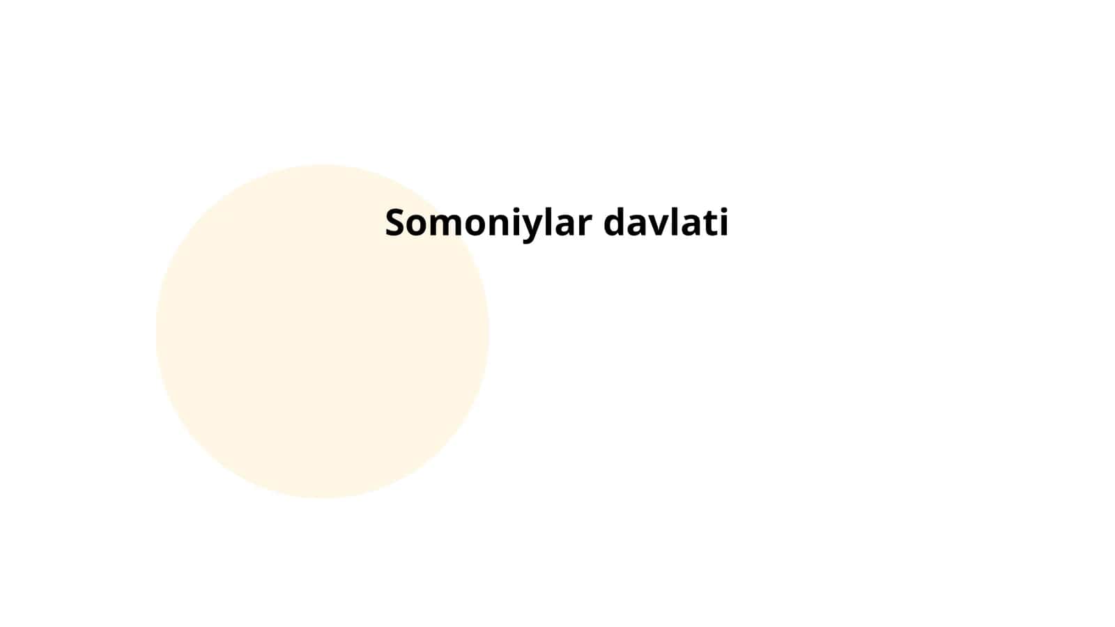 Somoniylar davlati tarixi