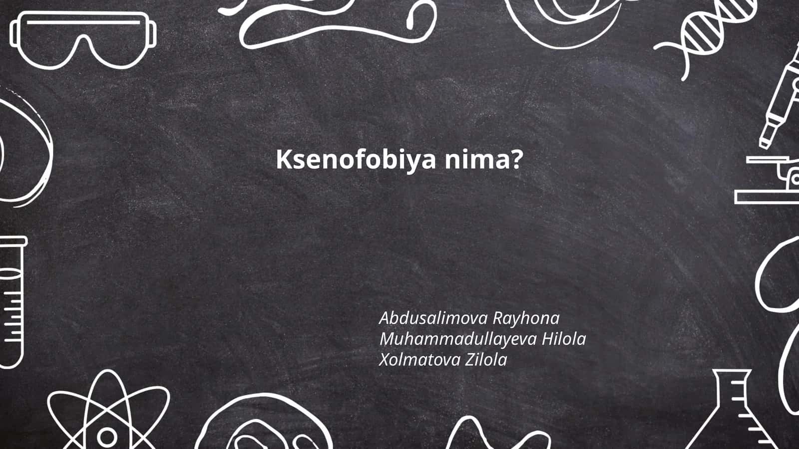 Ksenofobiya nima?