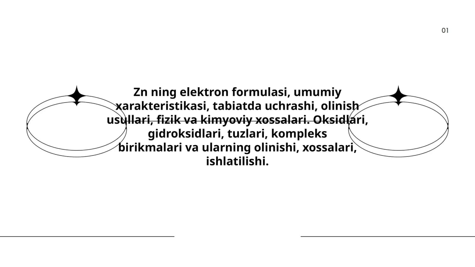 Zn ning elektron formulasi