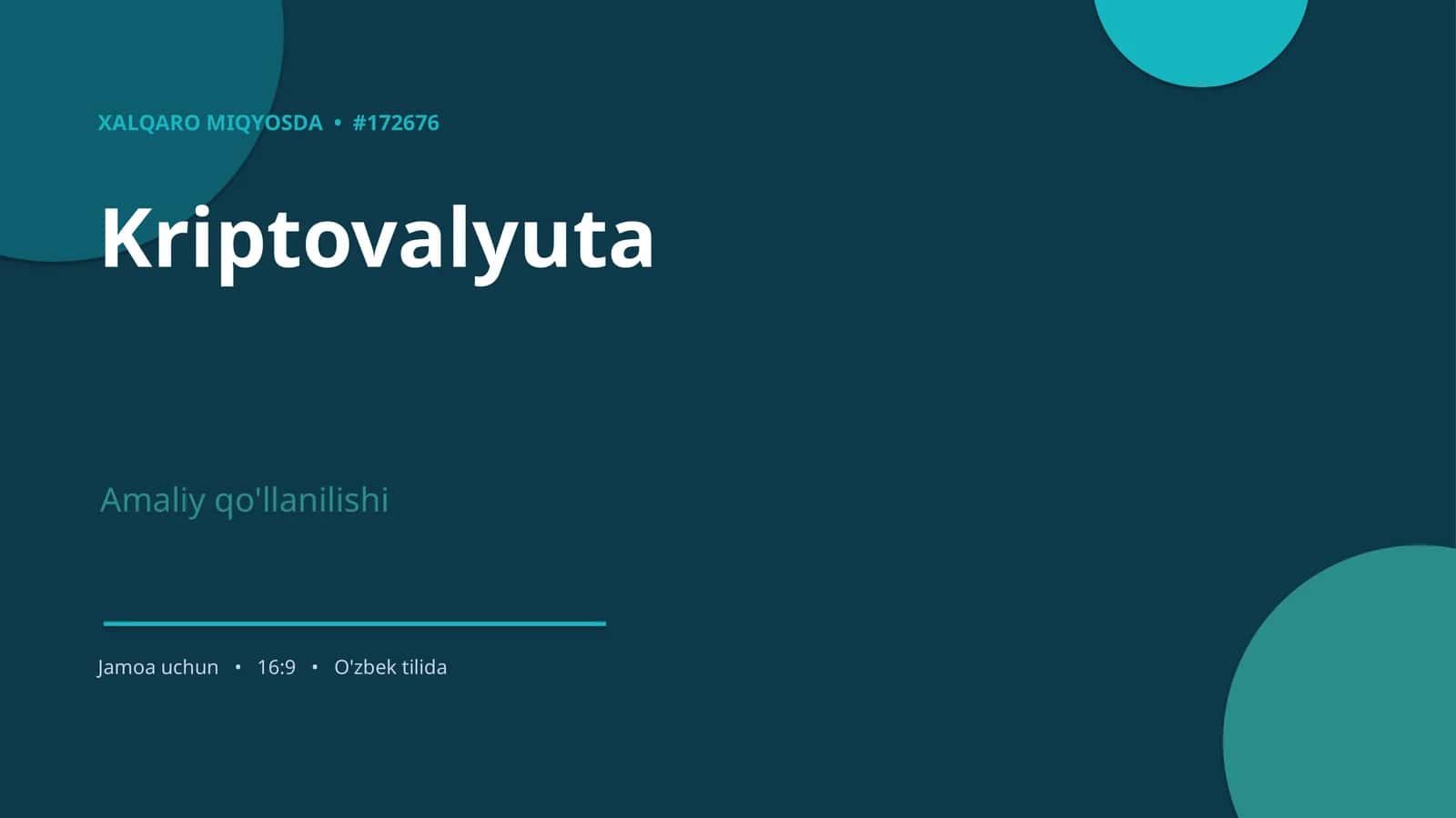 XALQARO MIQYOSDA • #172676