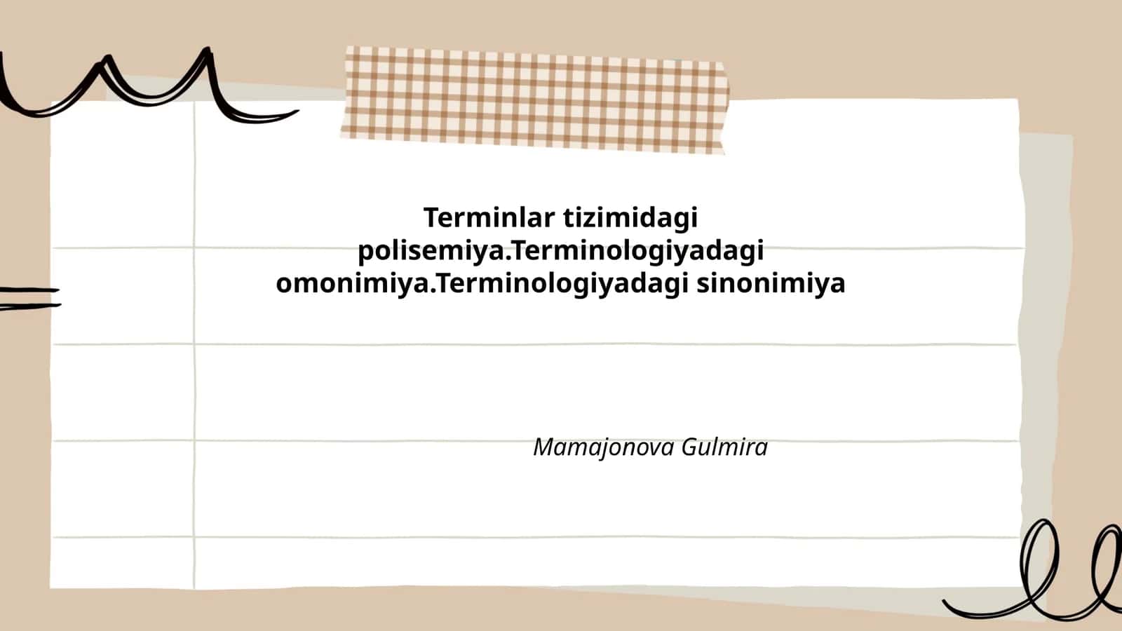 Terminologiyada Polisemiya va Sinonimiya