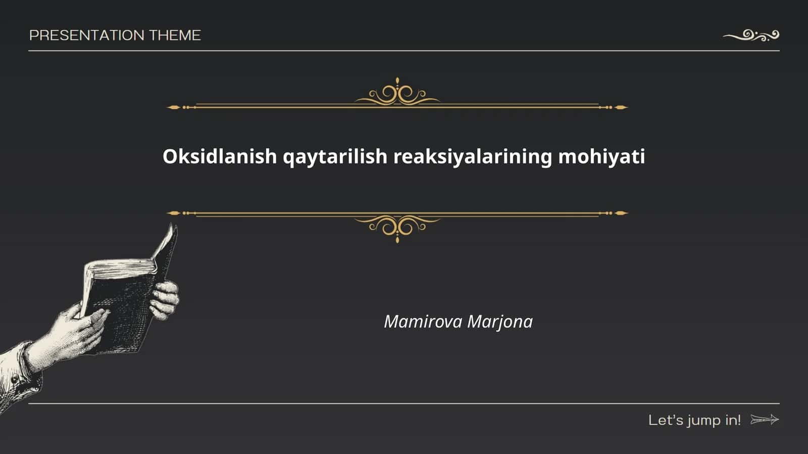 Oksidlanish qaytarilish reaksiyalarining mohiyati
