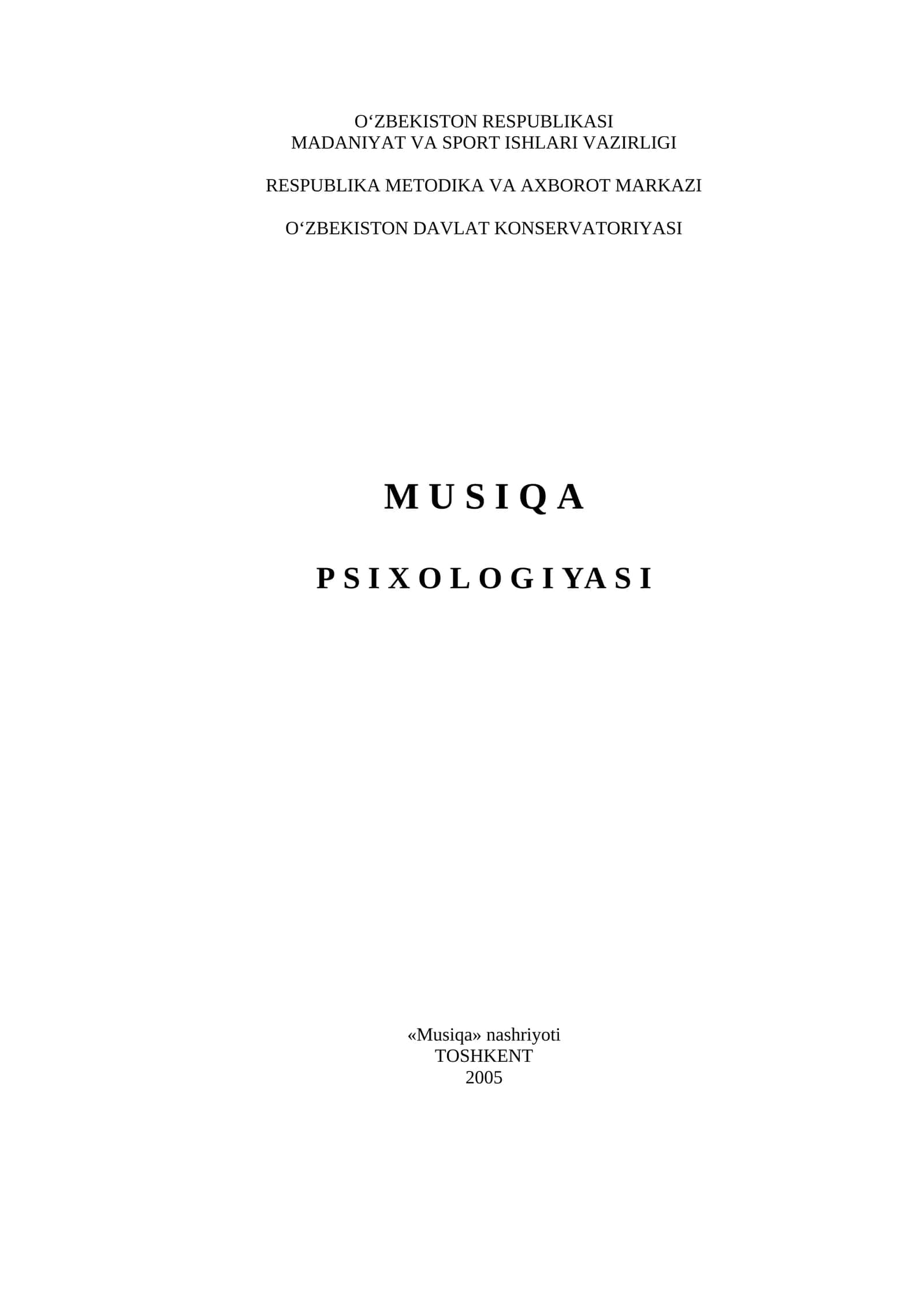 MUSIQA PSI XOLOGIYASI