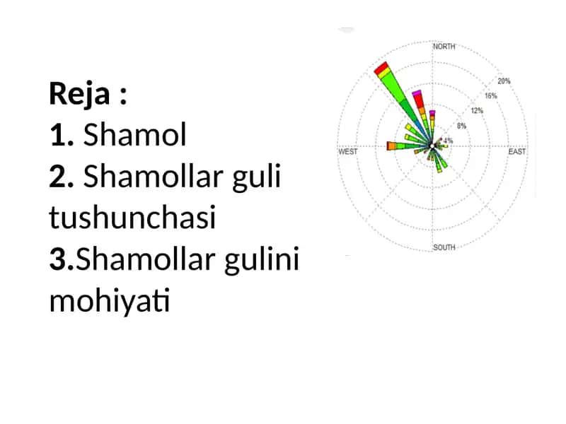 Shamol guli ( qurulishning gigienaik ahamiyati)