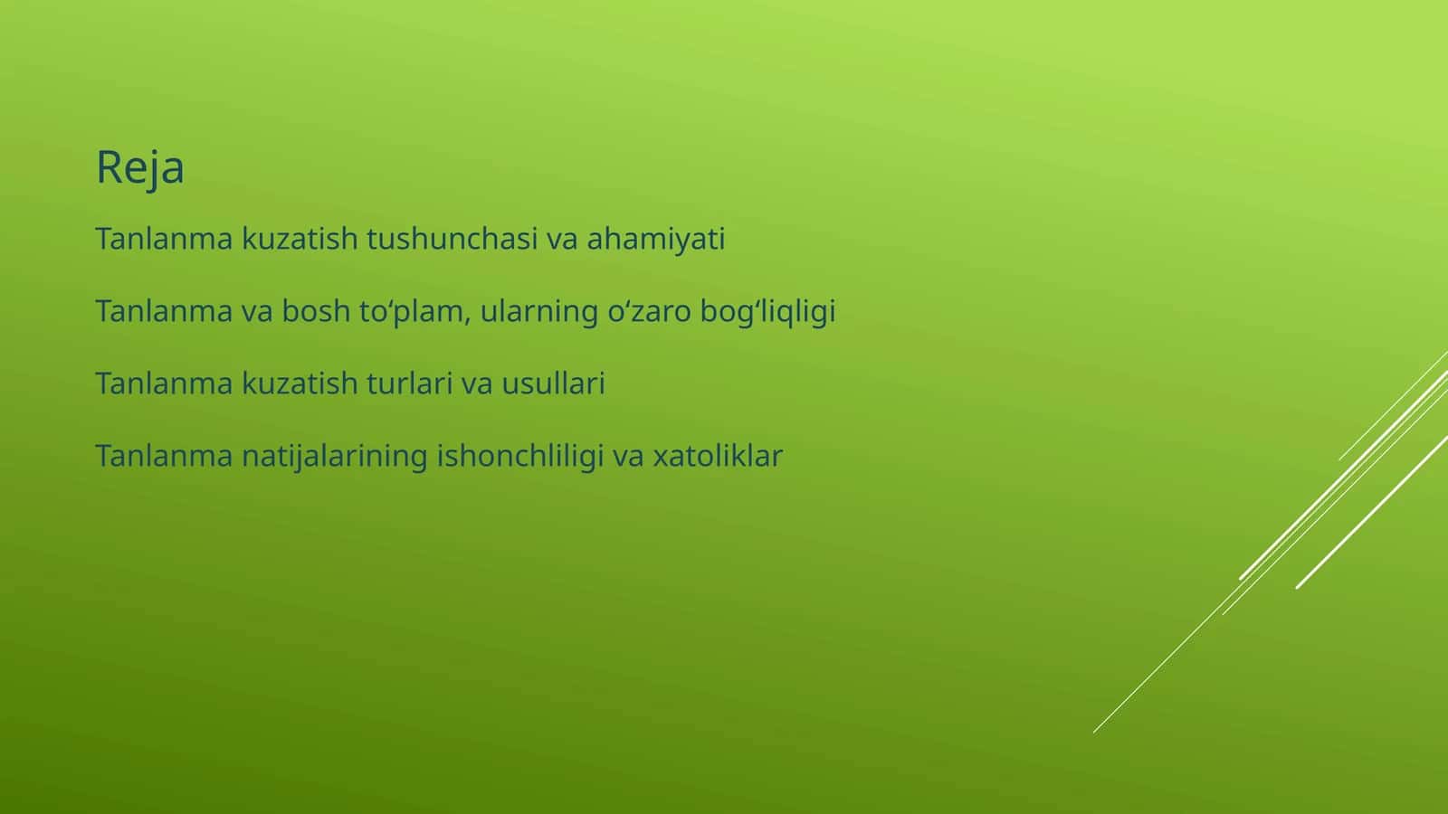 Tanlanma Kuzatish: Nima uchun muhim?