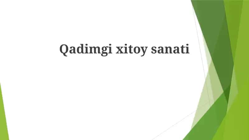 Qadimgi Xitoy san'ati