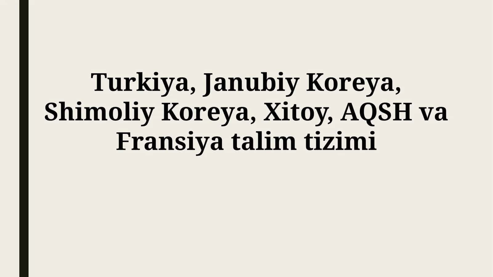 Fransiya ta'lim tizimi