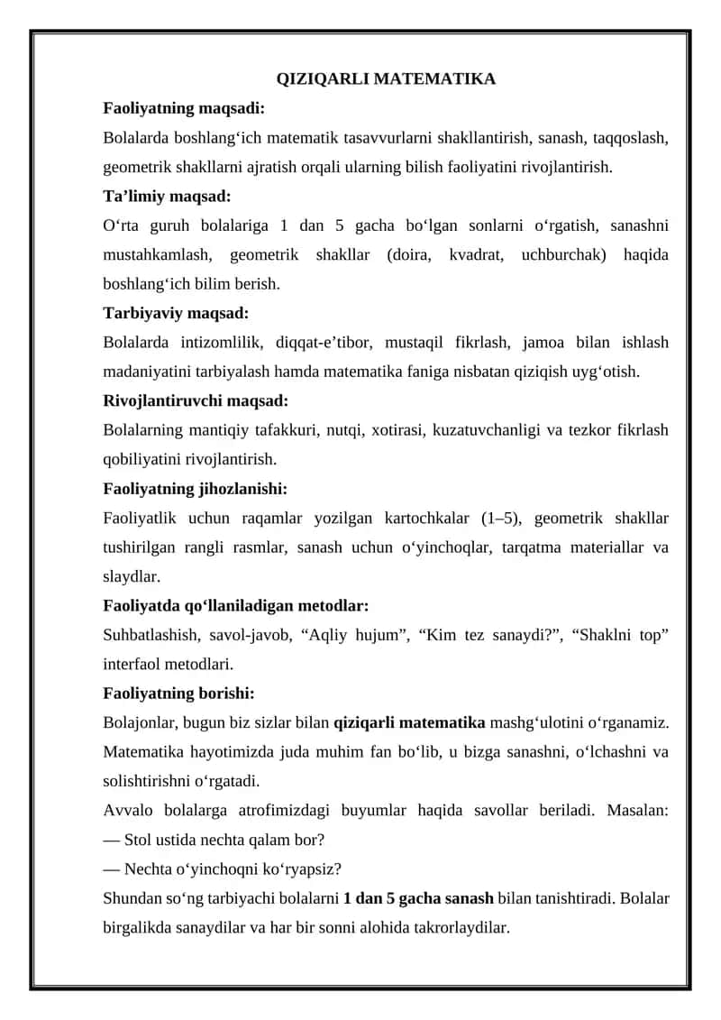 Qiziqarli matematika