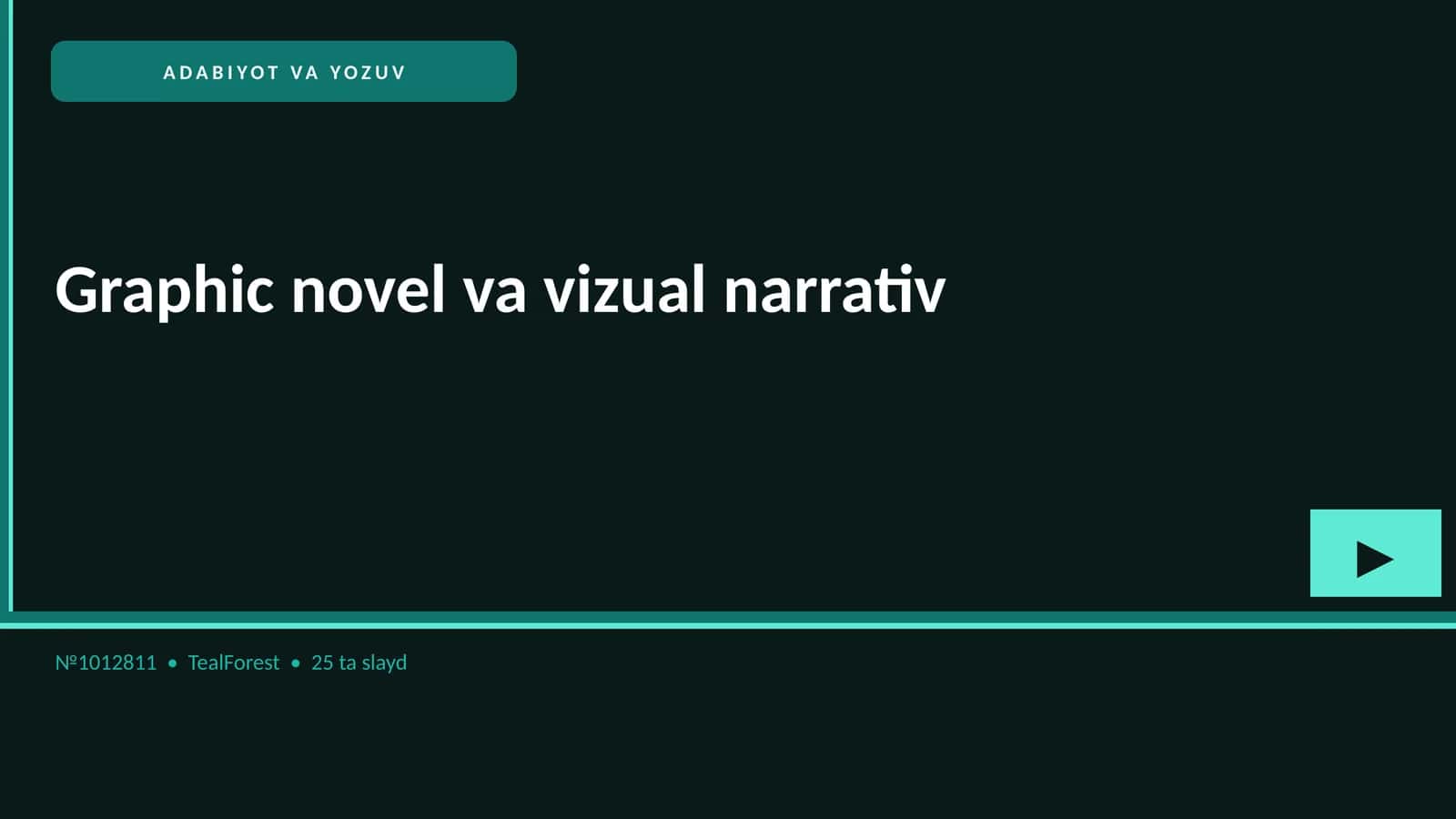Graphic novel va vizual narrativ