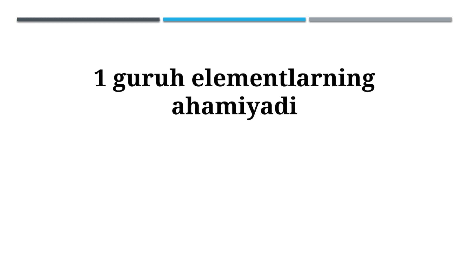 1-guruh elementlarining sanoatdagi ahamiyati