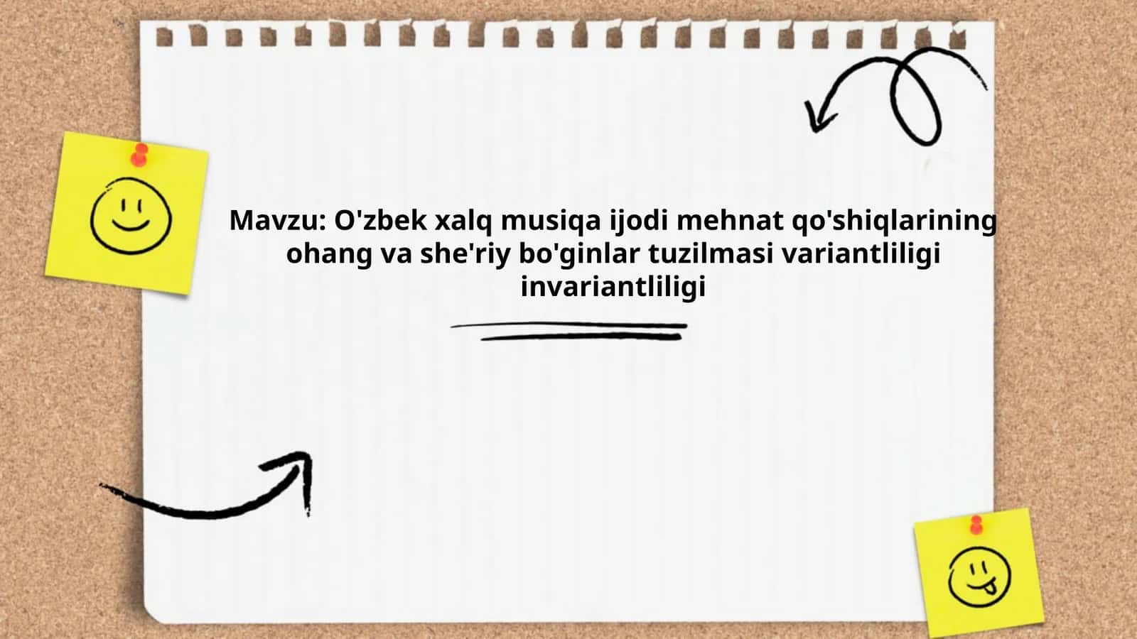O'zbek xalq musiqa ijodi mehnat qo'shiqlarining ohang va she'riy bo'ginlar tuzilmasi variantliligi invariantliligi