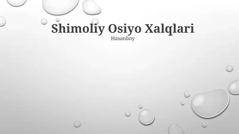 Shimoliy Osiyo Xalqlari