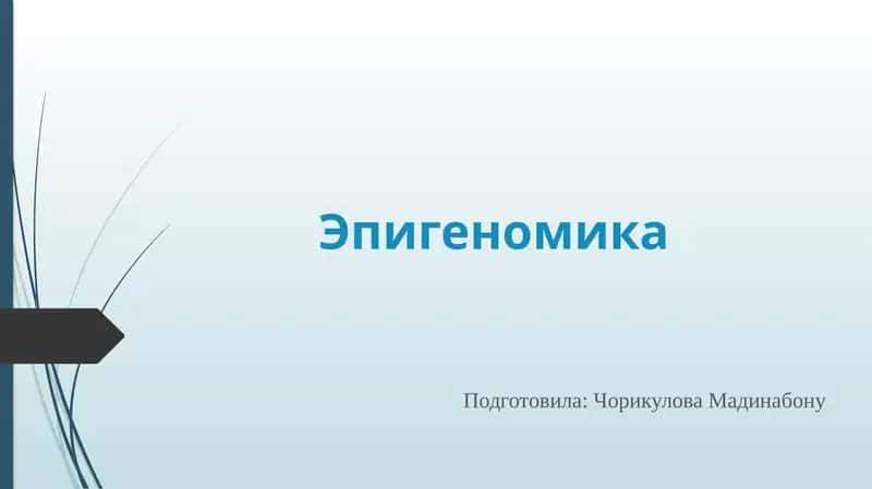 Эпигеномика