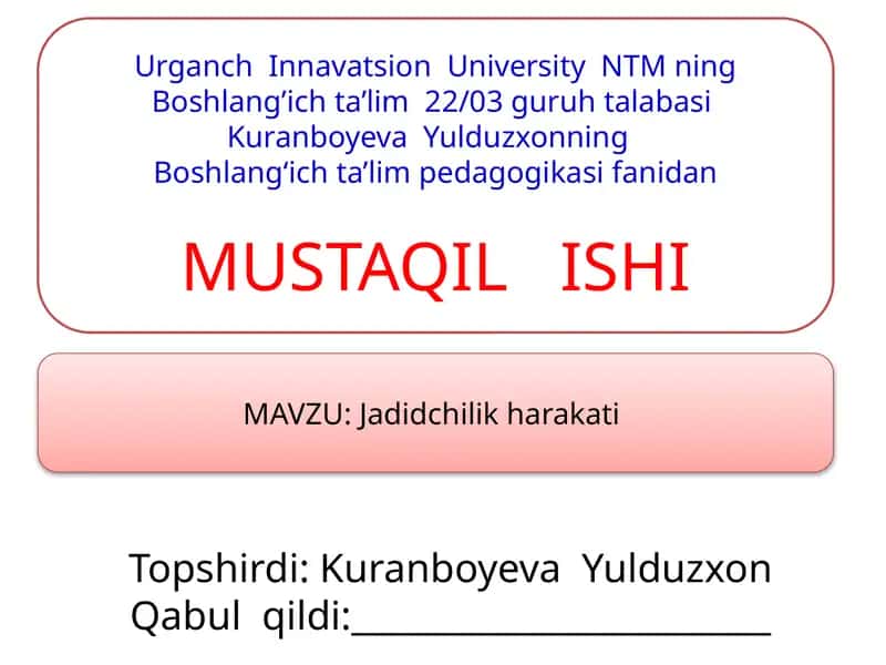 Jadidchilik harakati