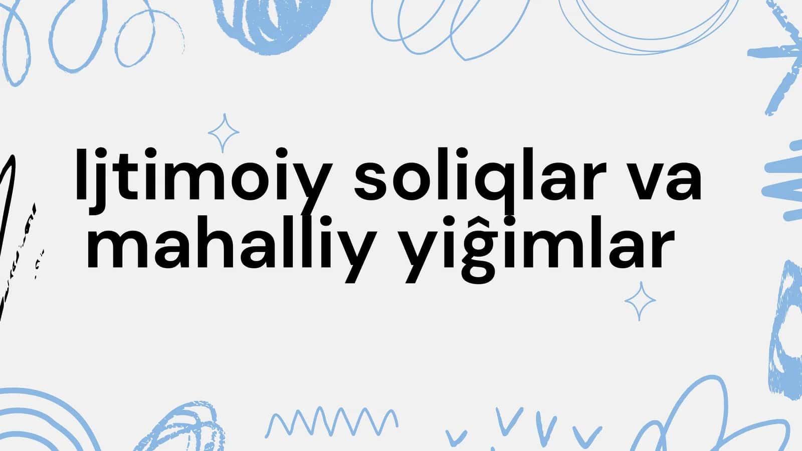 Mahalliy soliq va yigʻimlar