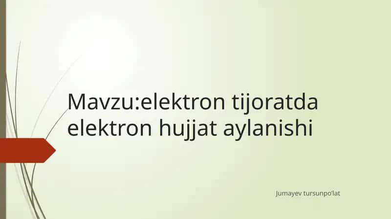 elektrontijoratdaelektronhujjataylanishi