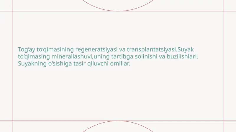 Tog‘ay to‘qimasining regeneratsiyasi va transplantatsiyasi