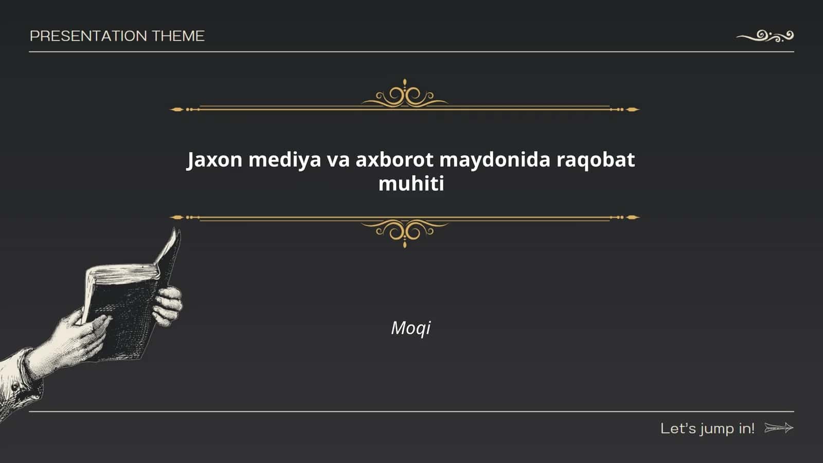 Jaxon mediya va axborot maydonida raqobat muhiti