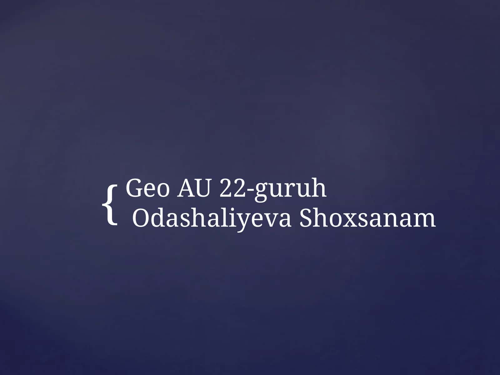 “O‘zbekistoniqlimi”mavzusini o‘rganish metodikasi