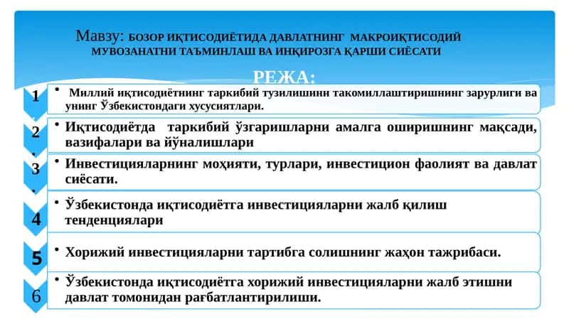 Iqtisodiyotni davlat tomonidan tartibga solish